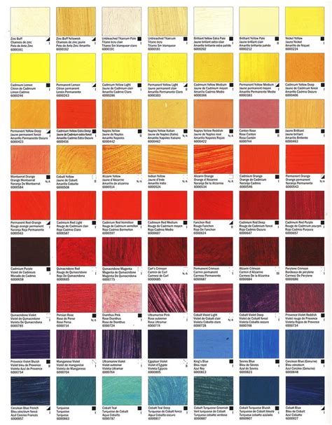 williamsburg color chart.